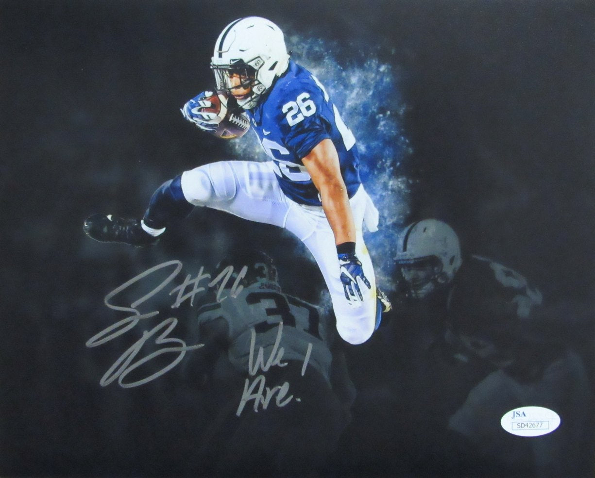 Saquon Barkley Autographed/Inscribed 8x10 Photo Penn State JSA 182849