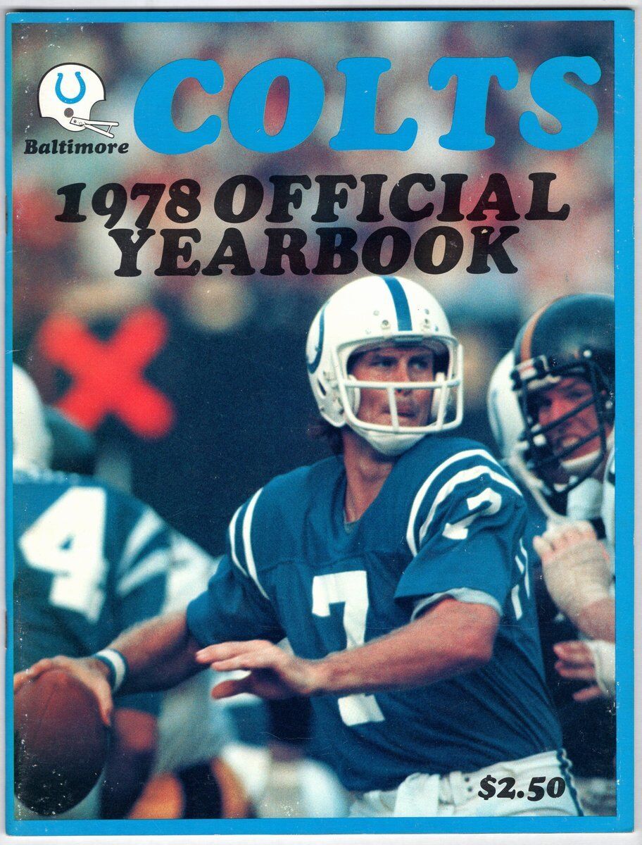 1978 Baltimore Colts Official Yearbook (Bert Jones Cover) 130649