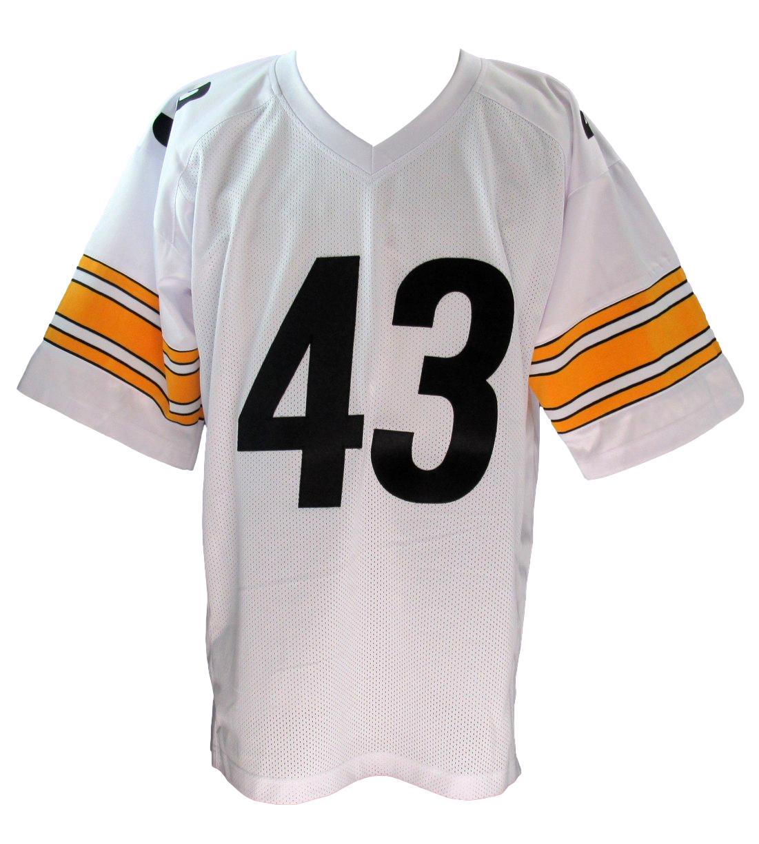 Troy Polamalu Signed/Auto Custom White Football Jersey Steelers Beckett 190334