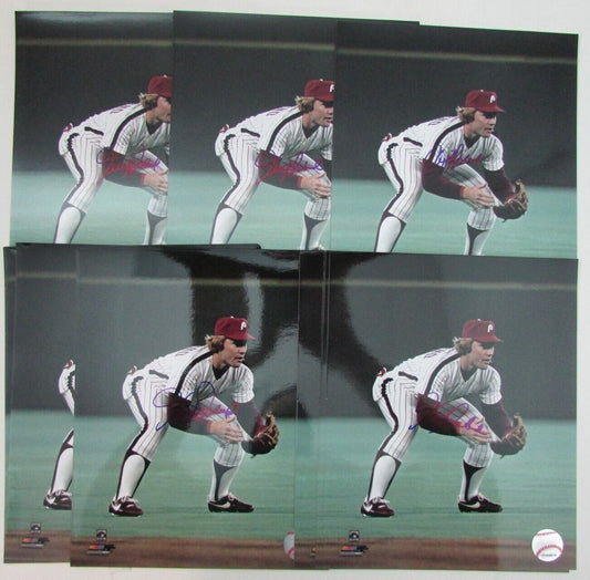 Lot of 44 Keith Moreland Philadelphia Phillies Signed 8x10 Photo MLB Holo 157448