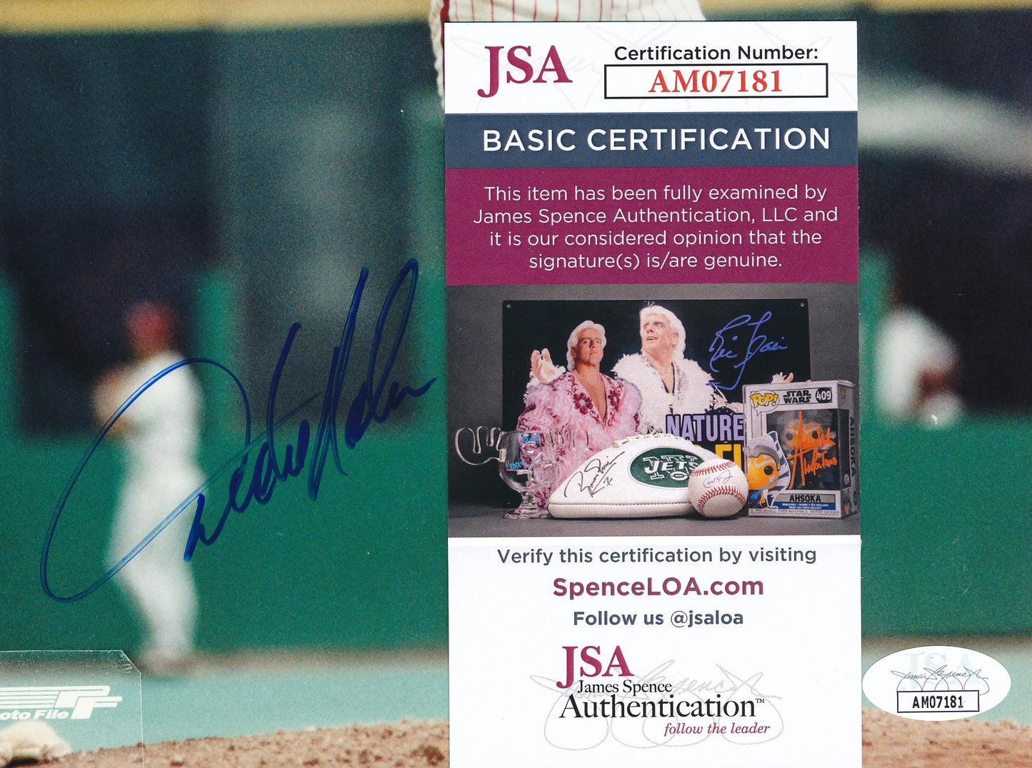 Dickie Noles Autographed 8x10 Photo 1980 Philadelphia Phillies JSA 181920