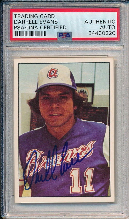 Darrell Evans Atlanta Braves Signed/Auto 1975 SSPC Card #11 PSA/DNA 164243