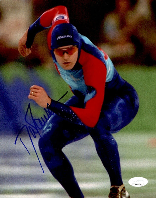 Dan Jansen Team USA Speed Skating Signed/Autographed 8x10 Photo JSA 160935