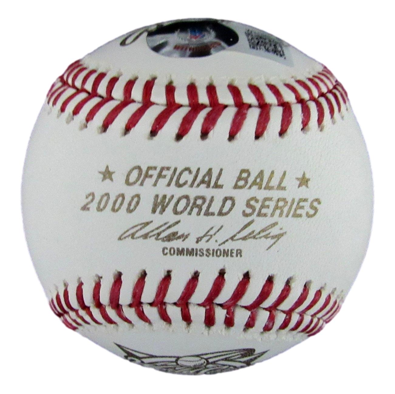 Jorge Posada Autographed 2000 World Series Baseball NY Yankees Beckett 176899