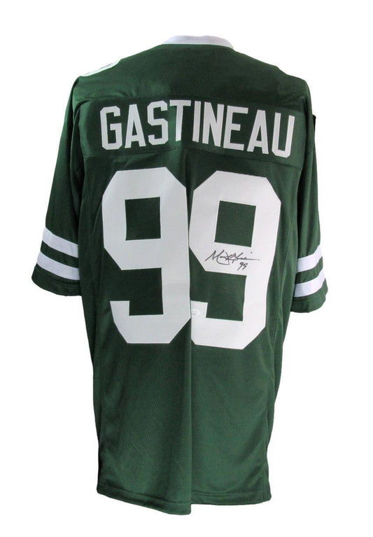 Mark Gastineau Autographed Green Custom Football Jersey New York Jets JSA