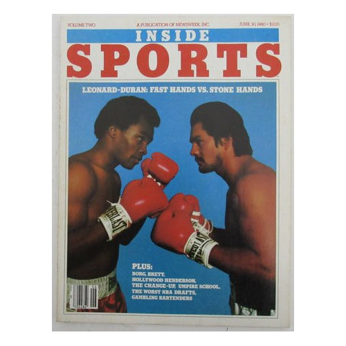 June 30, 1980 Inside Sport Magazine Newsstand Issue NoLabel Leonard-Duran 190514