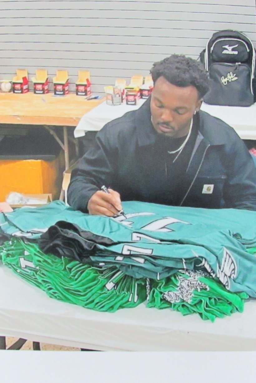 Nakobe Dean Signed/Auto Green Nike On Field Football Jersey Eagles PSA/DNA 193061