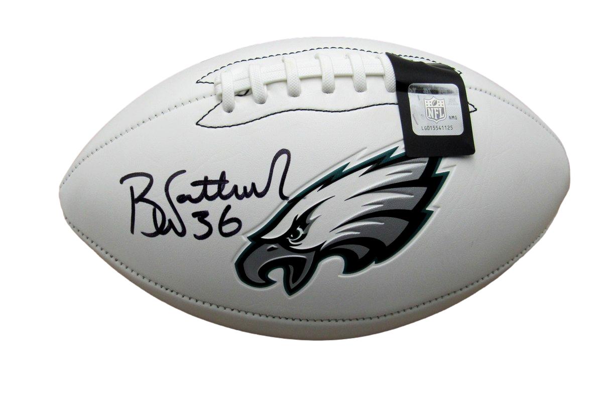 Brian Westbrook Signed/Inscribed Eagles Logo Football Beckett 193091