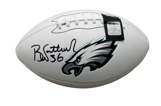 Brian Westbrook Signed/Inscribed Eagles Logo Football Beckett 193091