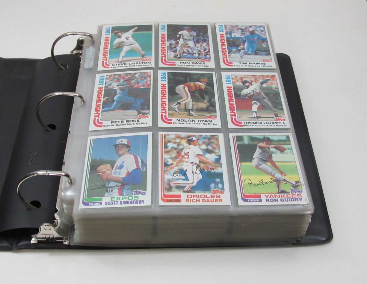 1982 Topps Complete Baseball Set (792) In Binder w/Pages Ripken RC 192008