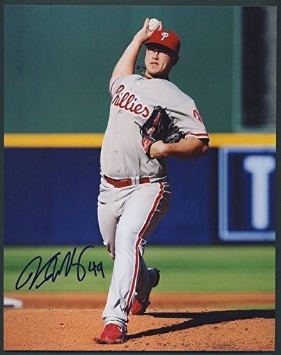 VANCE WORLEY Phillies Signed/Autographed 8x10 Photo 133191