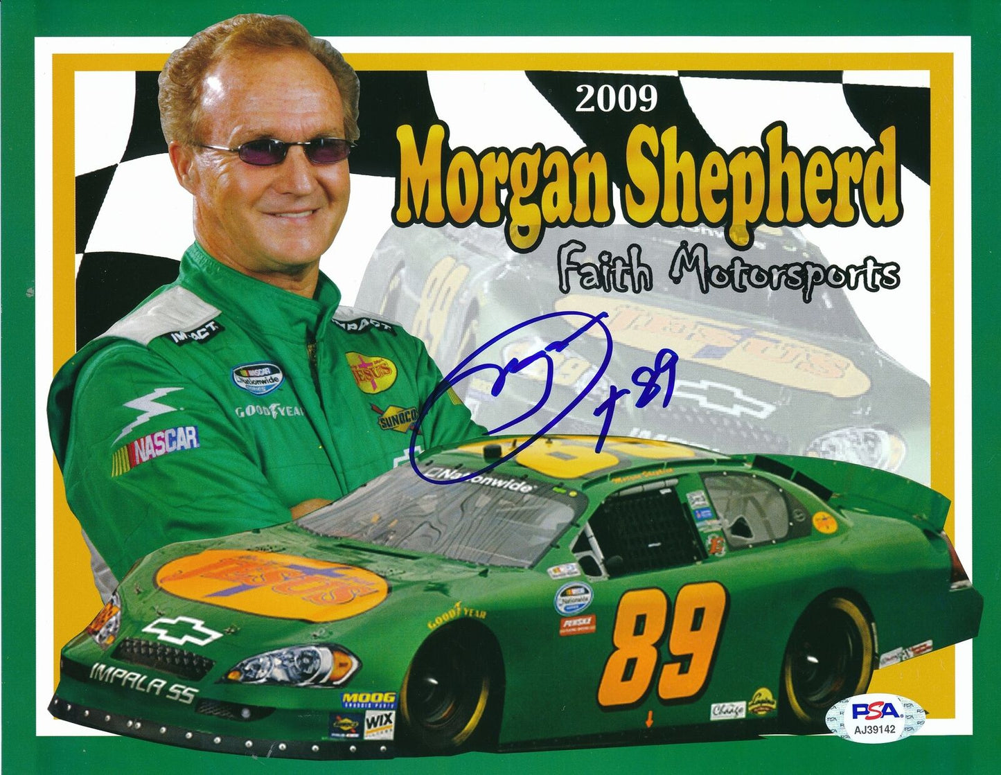 Morgan Shepherd NASCAR Driver Signed/Autographed 8x10 Photo PSA/DNA 164364