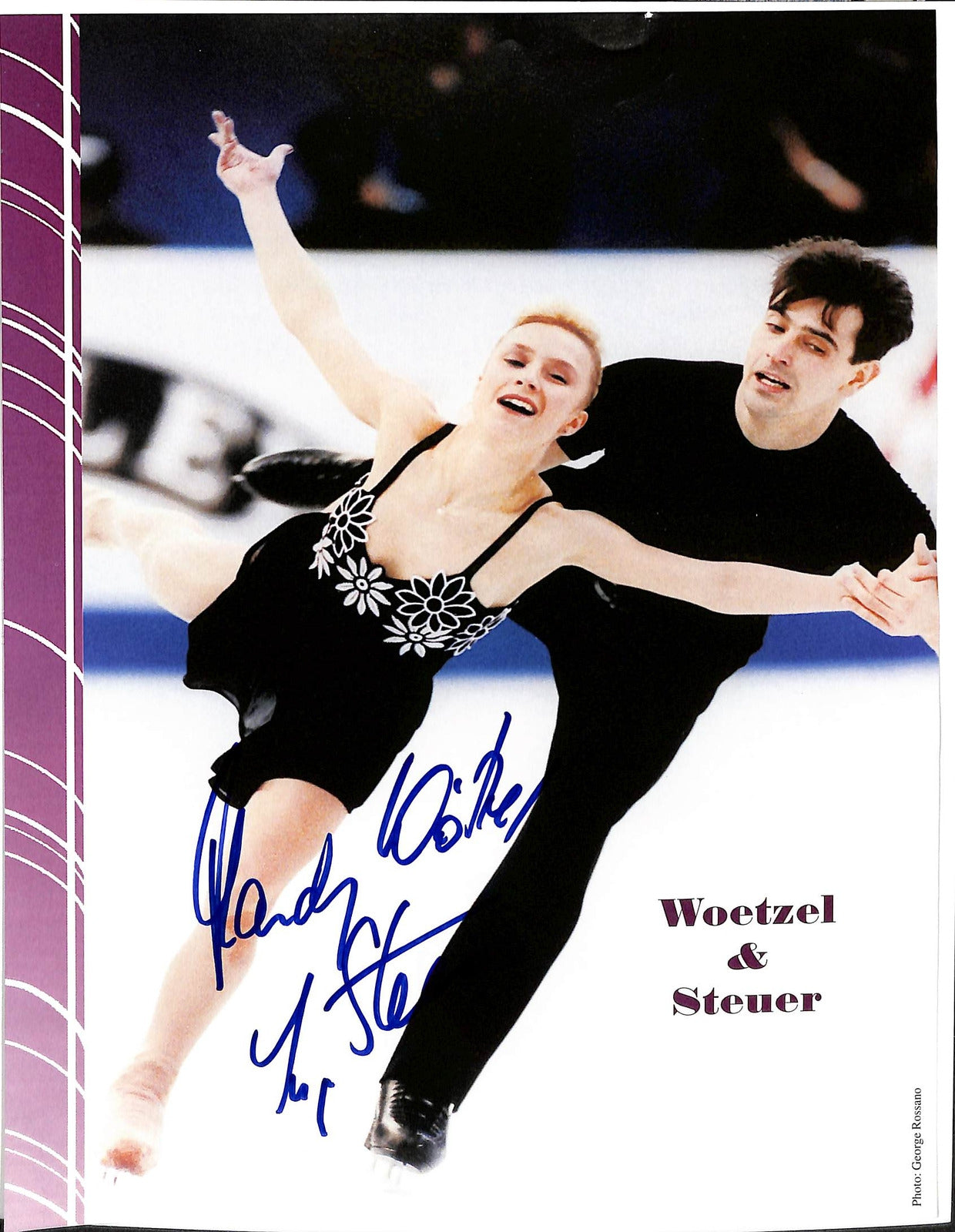 Mandy Wotzel/ Ingo Steuer 1998 Olympic Bronze Medalist Signed 8x10 Photo 180580