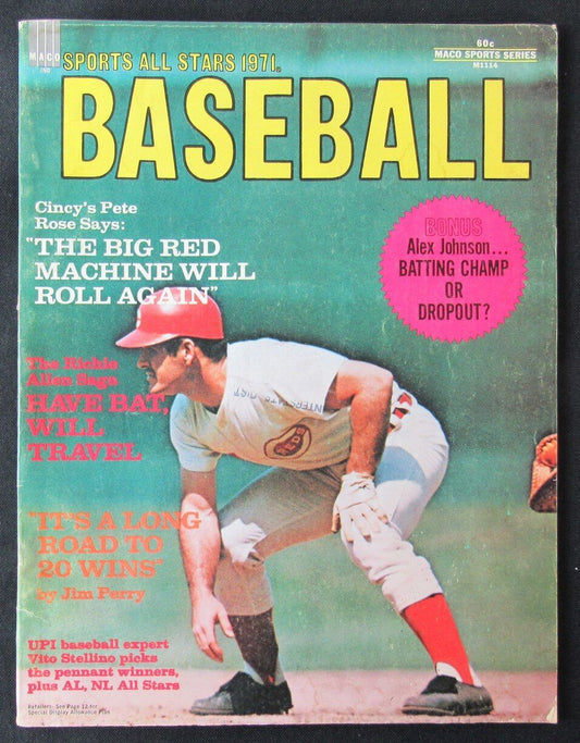 1971 Baseball Magazine Sports All Stars Pete Rose Cincinnati Reds on Cover
