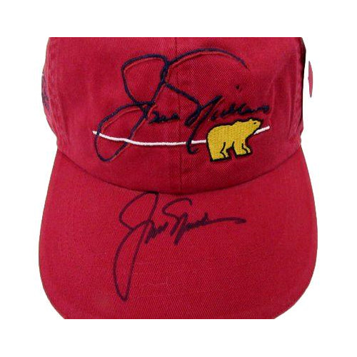 Jack Nicklaus Signed/Auto Red Nicklaus Golf Club Lionsgate Golf Hat JSA 190271