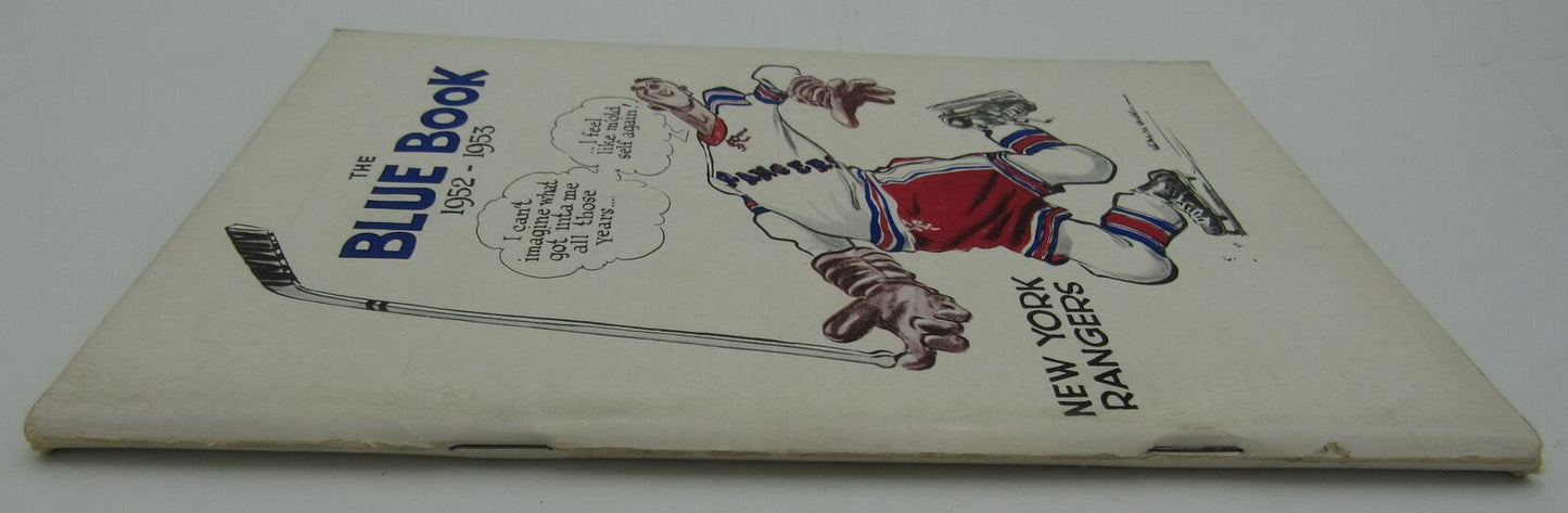 1952/53 New York Rangers Yearbook Blue Book Media/Press Guide 144401