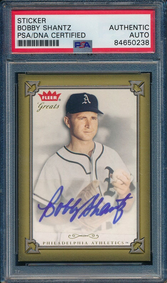2004 Fleer Greats of the Game Bobby Shantz Card Signed Phila Athletics PSA/DNA