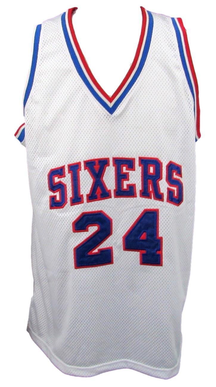 Bobby Jones HOF Autographed White Custom Basketball Jersey 76ers JSA