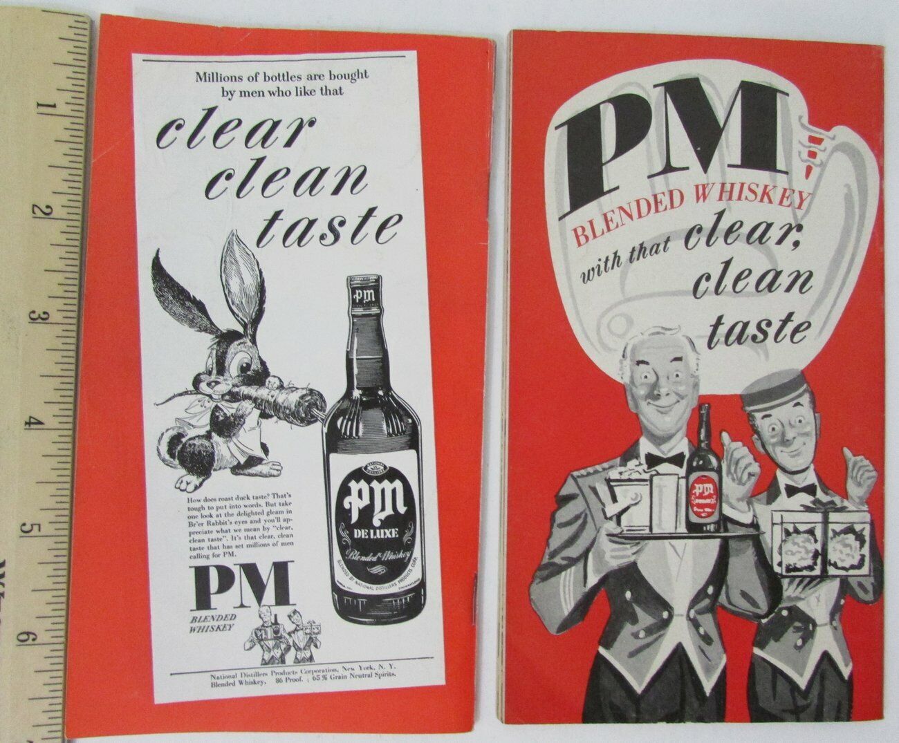 1950 and 1951 Baseball Schedule PM Whiskey Distillers 155102