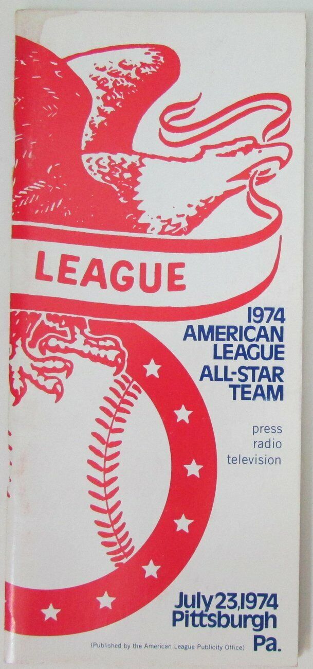 1974 American AL All Star Team Media/Press Guide 155233