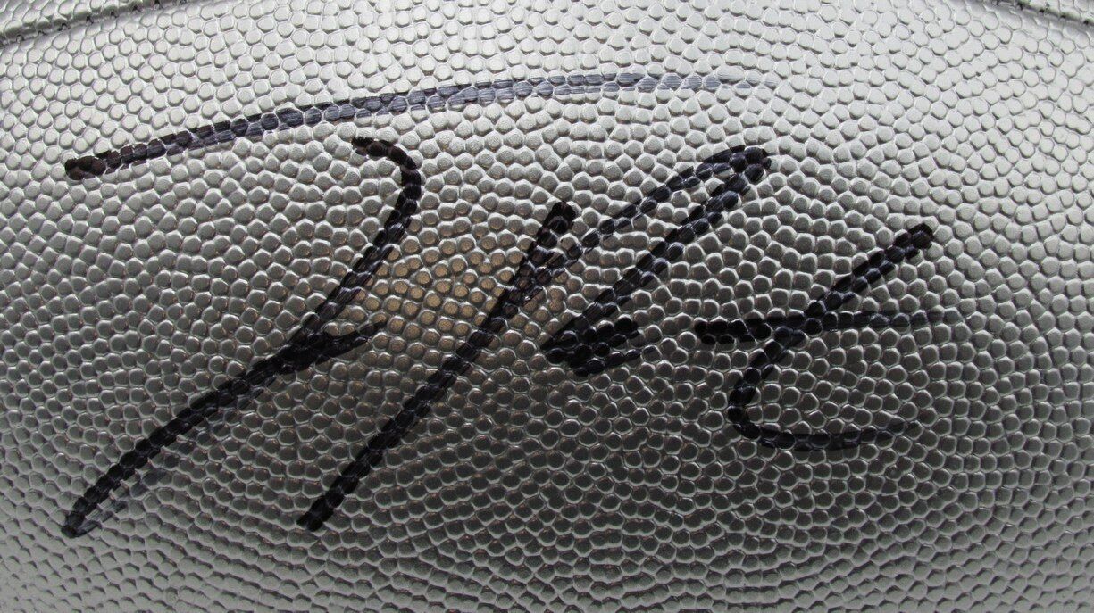 Joey Porter Jr. Autographed Silver "The Duke" Football Steelers PSA/DNA 177459