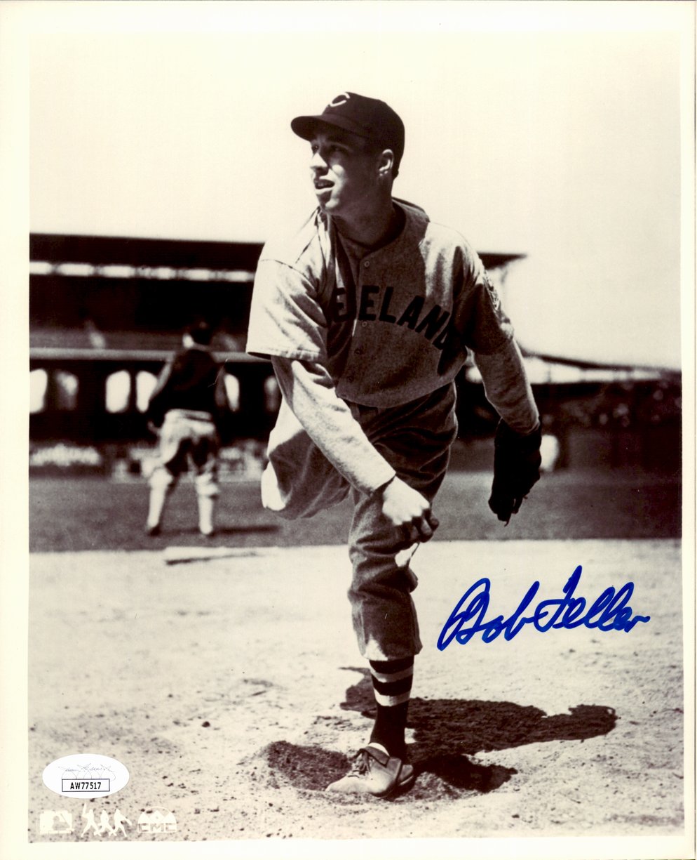 Bob Feller HOF Signed/Autographed 8x10 Photo Cleveland Indians JSA 191472