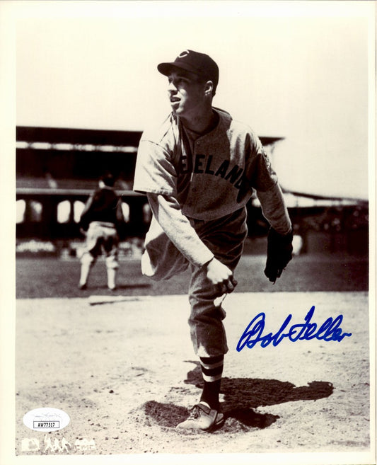Bob Feller HOF Signed/Autographed 8x10 Photo Cleveland Indians JSA 191472