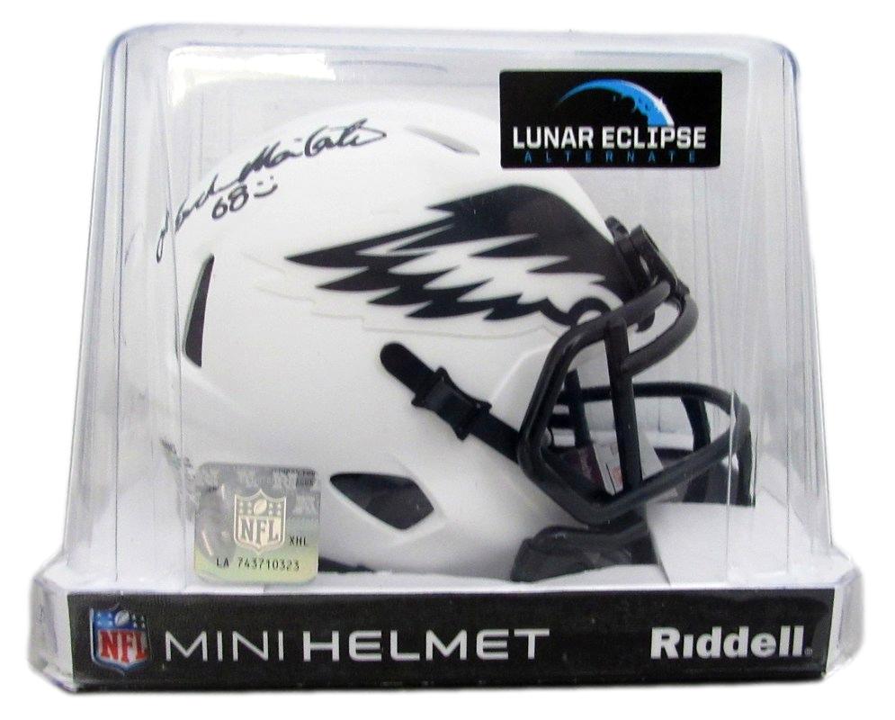 Jordan Mailata Autographed Mini Lunar Eclipse Football Helmet Eagles JSA 183539