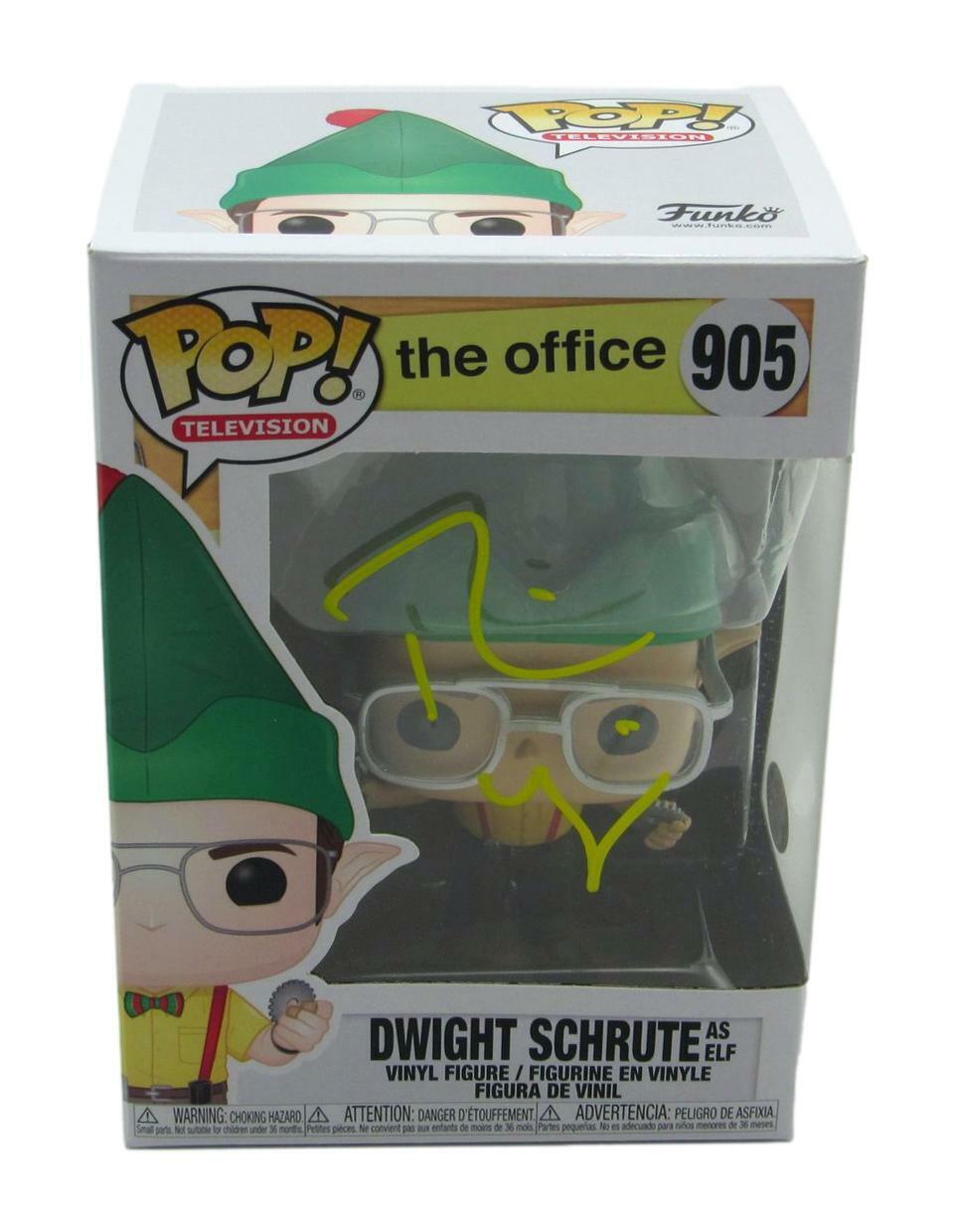 Rainn Wilson Signed Dwight Schrute The Office Funko Pop 905 PSA/DNA  ITP 160481