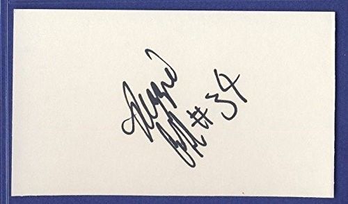 Reggie Cobb Buccaneers Signed/Auto 3x5 Index Card