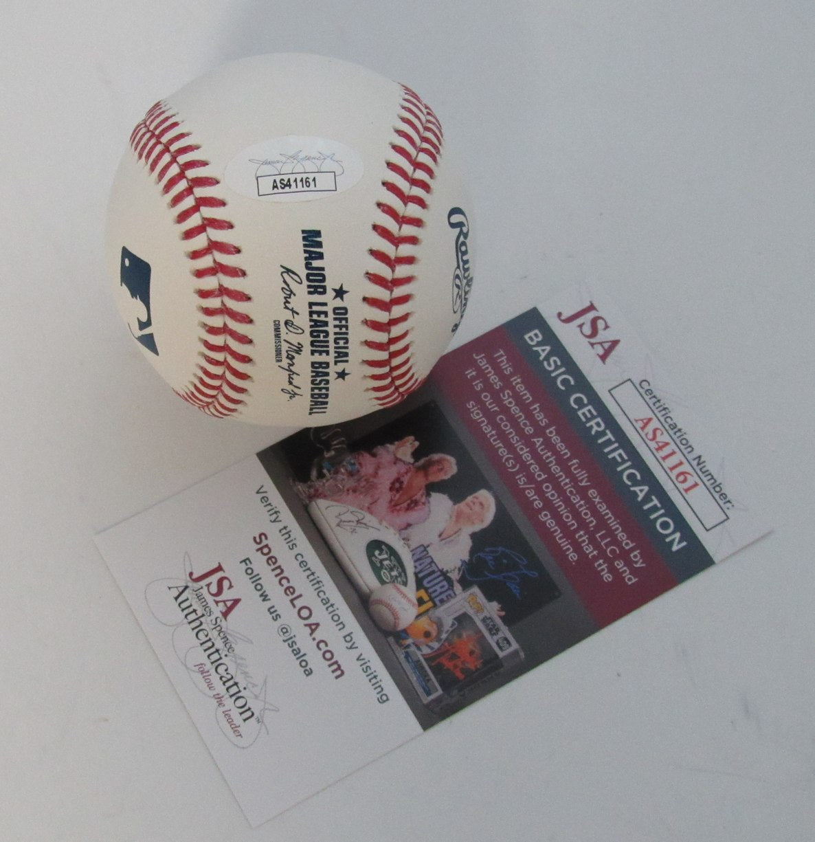 Denny McLain Autographed/Inscribed OML Baseball Tigers JSA 189359