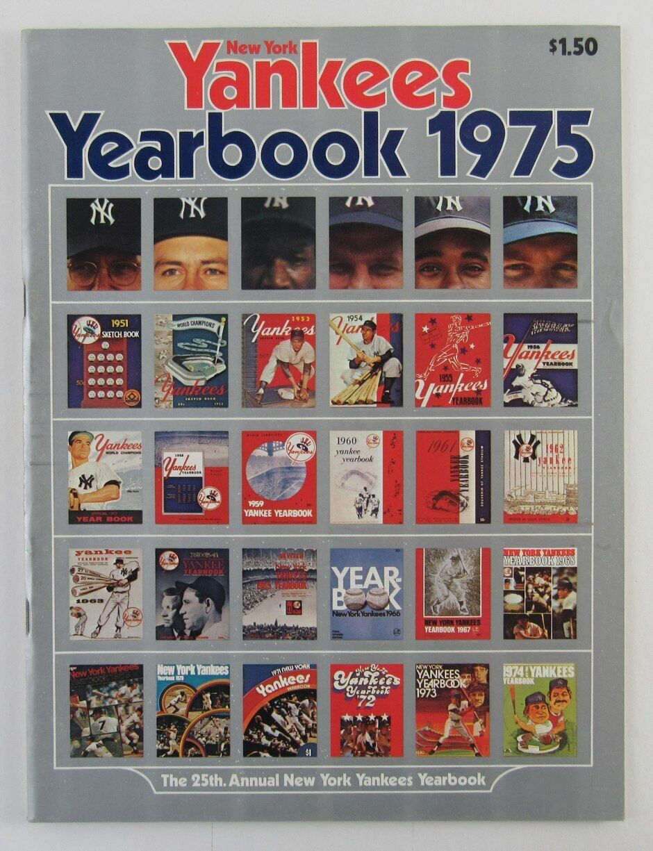 1975 New York Yankees Yearbook Clean