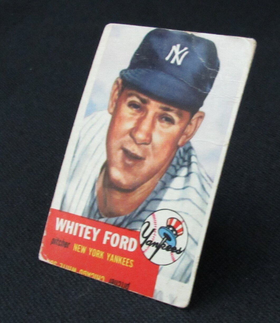 1953 Topps Whitey Ford HOF #207 Authentic Card New York Yankees 177009