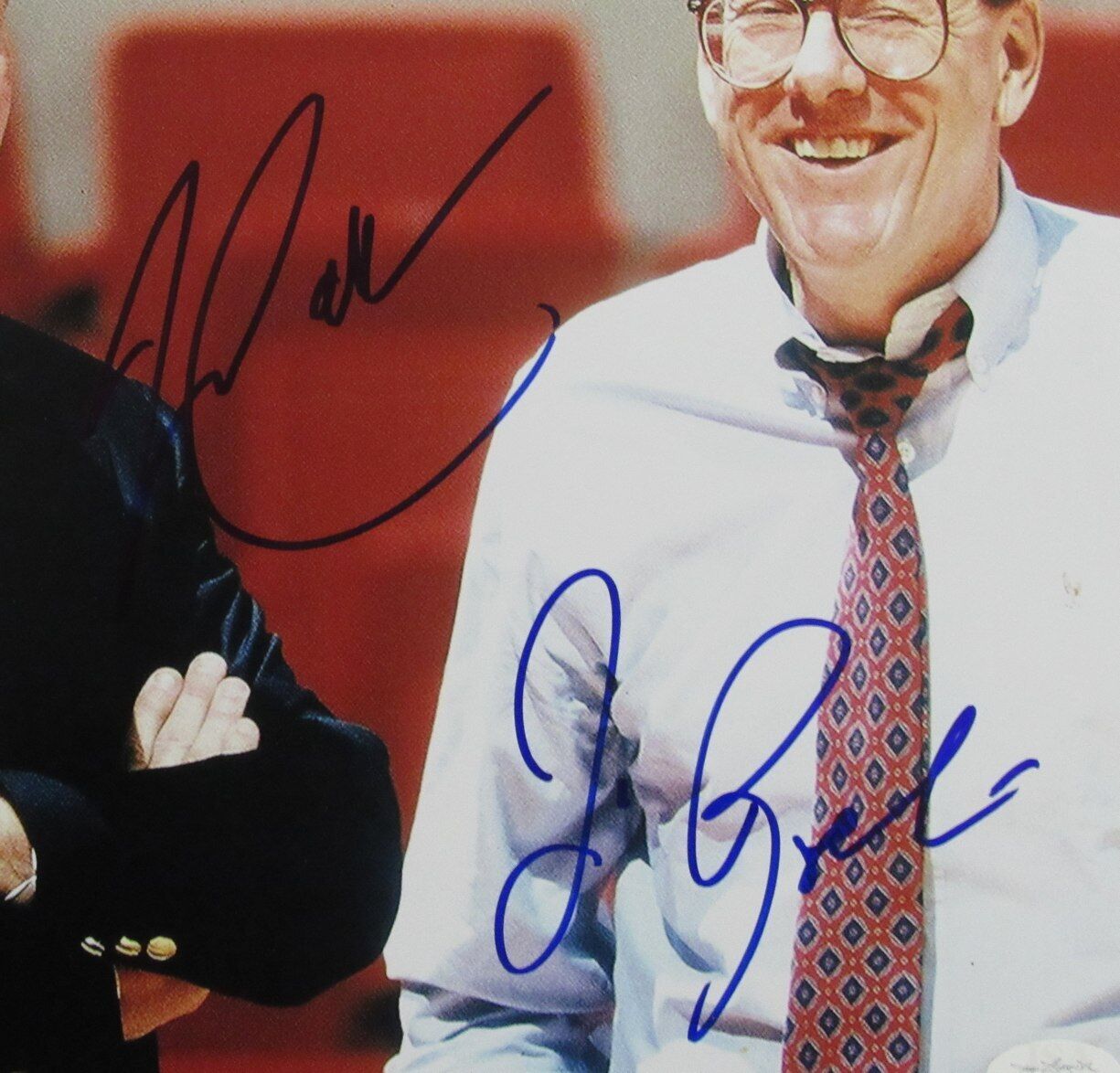 Jim Calhoun UCONN/Jim Boeheim Syracuse Dual-Autographed 11x14 Photo JSA