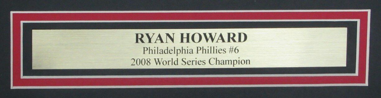 Ryan Howard Philadelphia Phillies Signed/Auto 16x20 Photo Framed JSA 165832