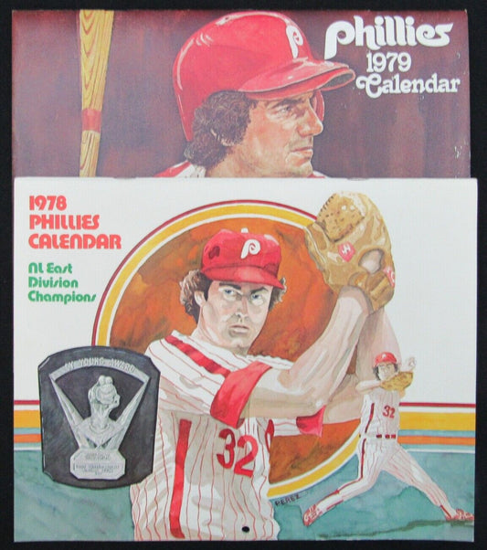 Lot of 2 1978/1979 Philadelphia Phillies Calendars Bowa/Carlton 157933