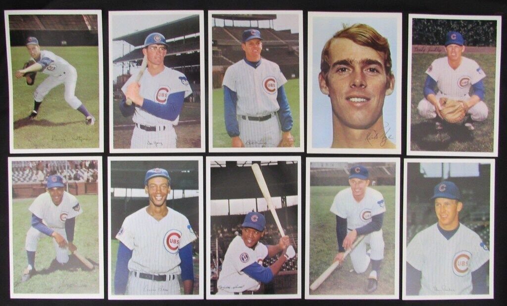 1969 Chicago Cubs Team Set of (20) Jewell Tea 6x9 Photos Banks/Jenkins 180861