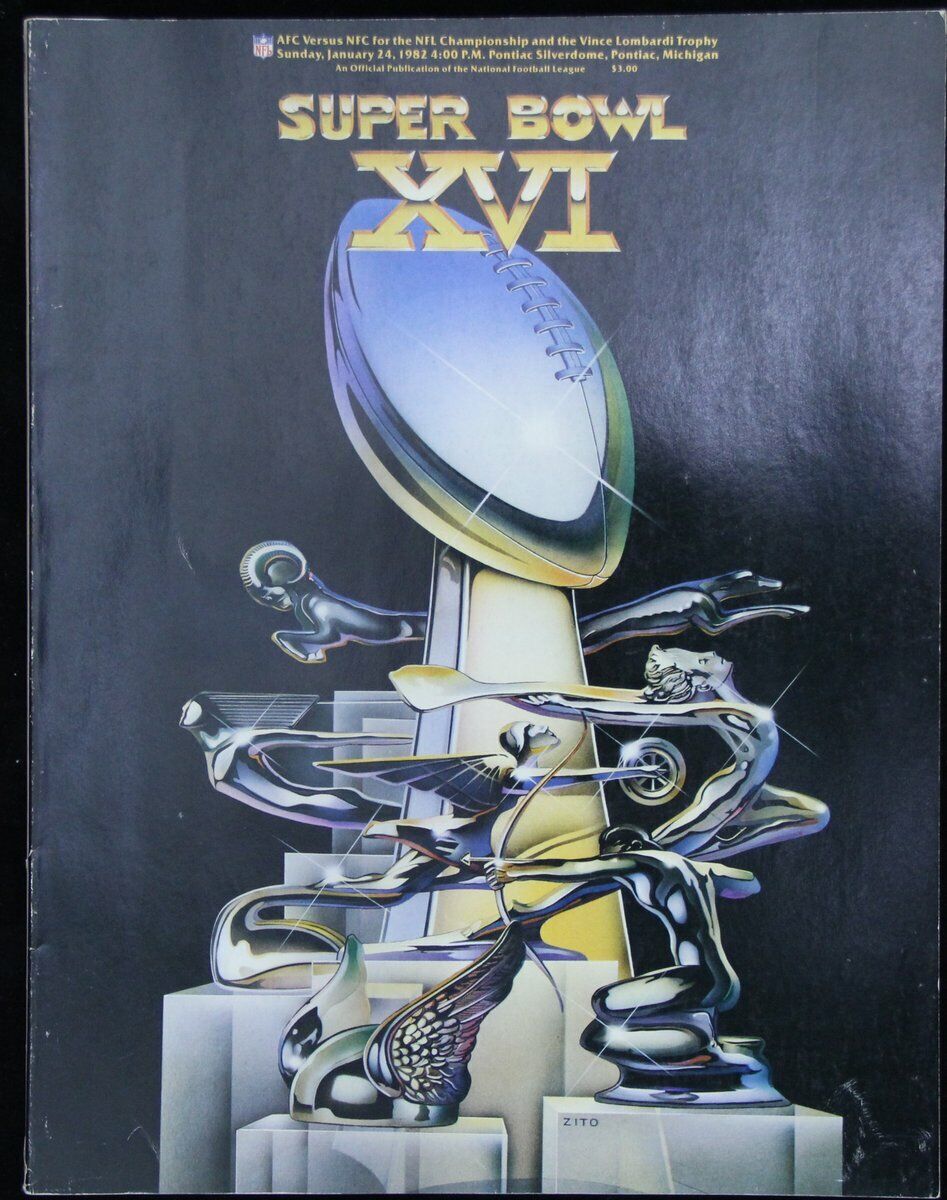 Official Super Bowl XVI Game Program Bengals vs. San Francisco 49ers 127602