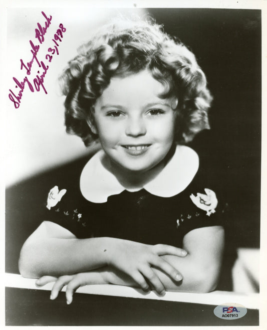 Shirley Temple Signed/Inscribed 8x10 B/W Photo Actress PSA/DNA 192052