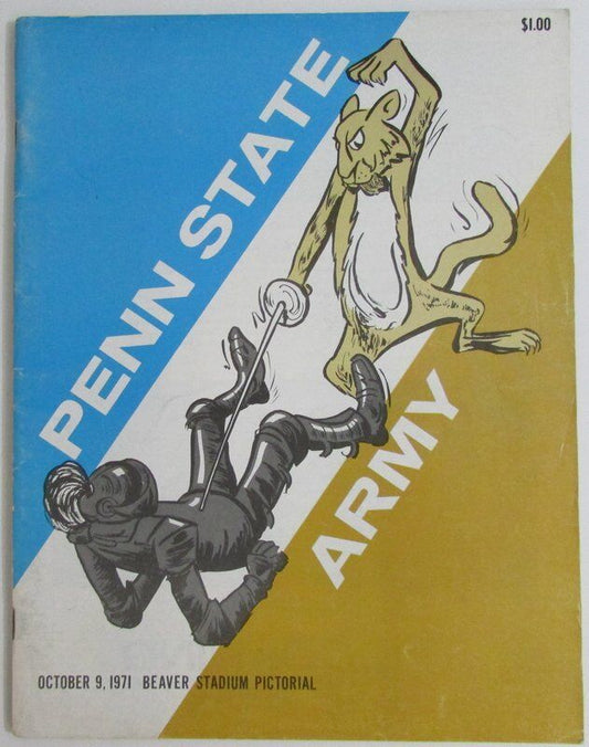 1971 Penn State vs. Army College Football Program 139016