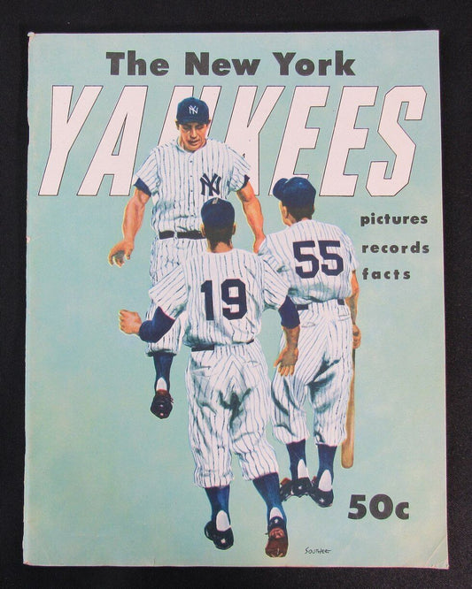 1955 New York Yankees Baseball Pictures Records Facts Magazine