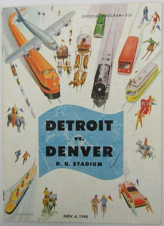 1948 Univ of Detroit vs. Univ of Denver College Football Program 143571