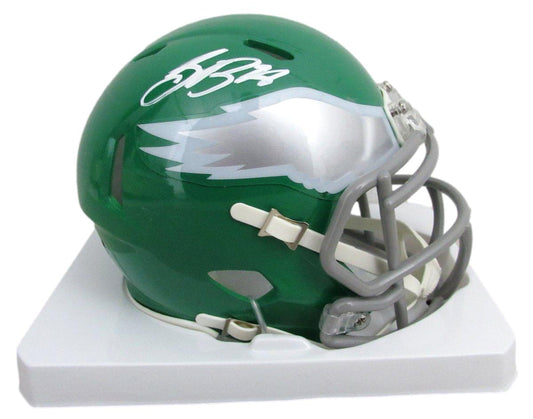 Saquon Barkley Signed/Auto Kelly Mini Helmet Philadelphia Eagles Beckett 192935