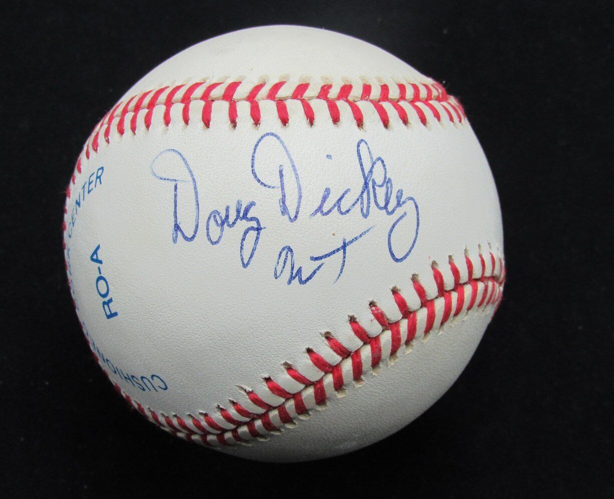 Doug Dickey Autographed OAL Baseball College Football Coach