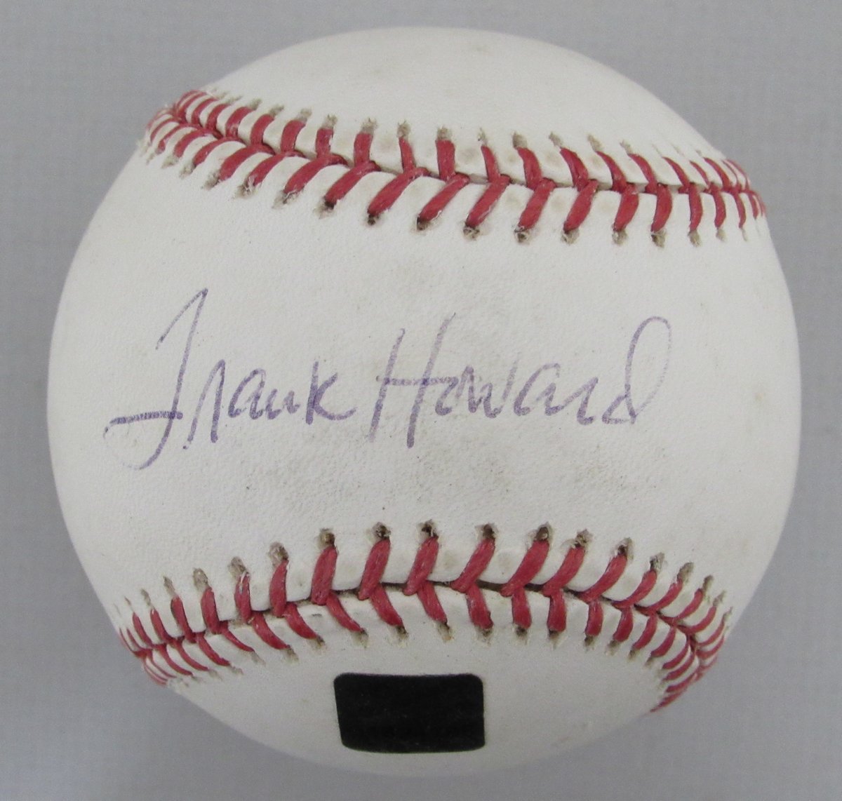 Frank Howard Signed/Autographed OML Baseball Senators Topps Hologram 192154