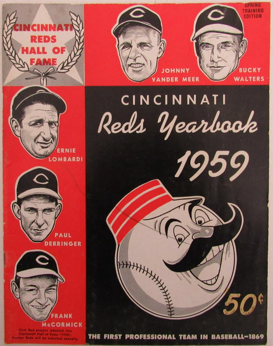 Vintage 1959 Cincinnati Reds Yearbook 175610