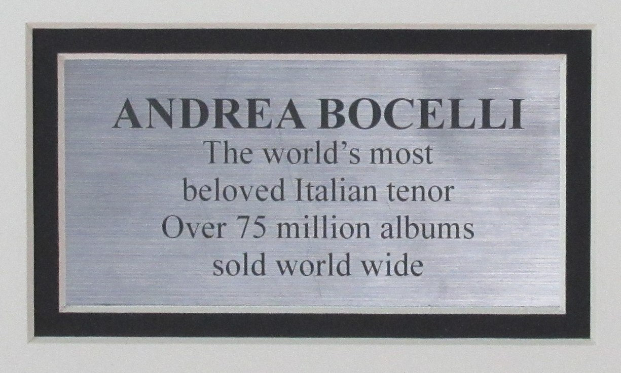 Andrea Bocelli Signed/Autographed CD Photo Collage Framed Beckett 188621