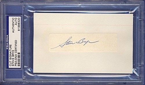 STEVE BRYE Signed Cut Signature PSA/DNA Slabbed 132508