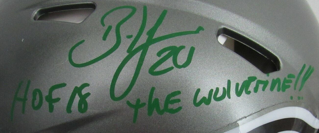 Brian Dawkins HOF Signed Eagles Full Size Flash Authentic Helmet Beckett 165097