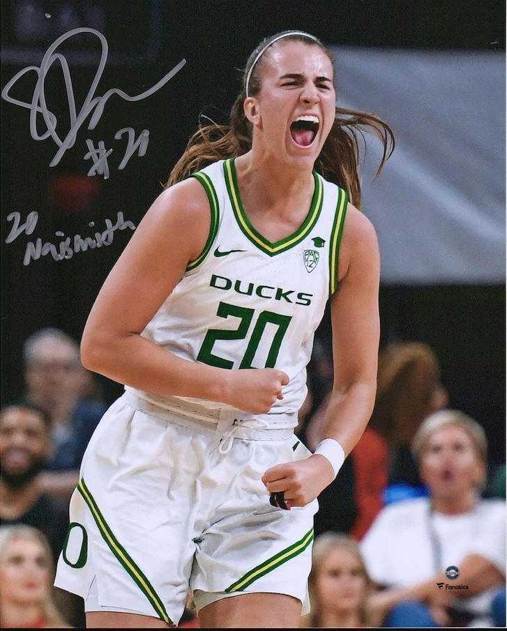 Sabrina Ionescu Autographed/Inscribed 8x10 Photo Oregon Ducks Fanatics